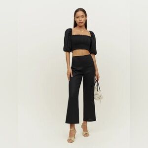 New Reformation Scarlett Linen Two Pieces